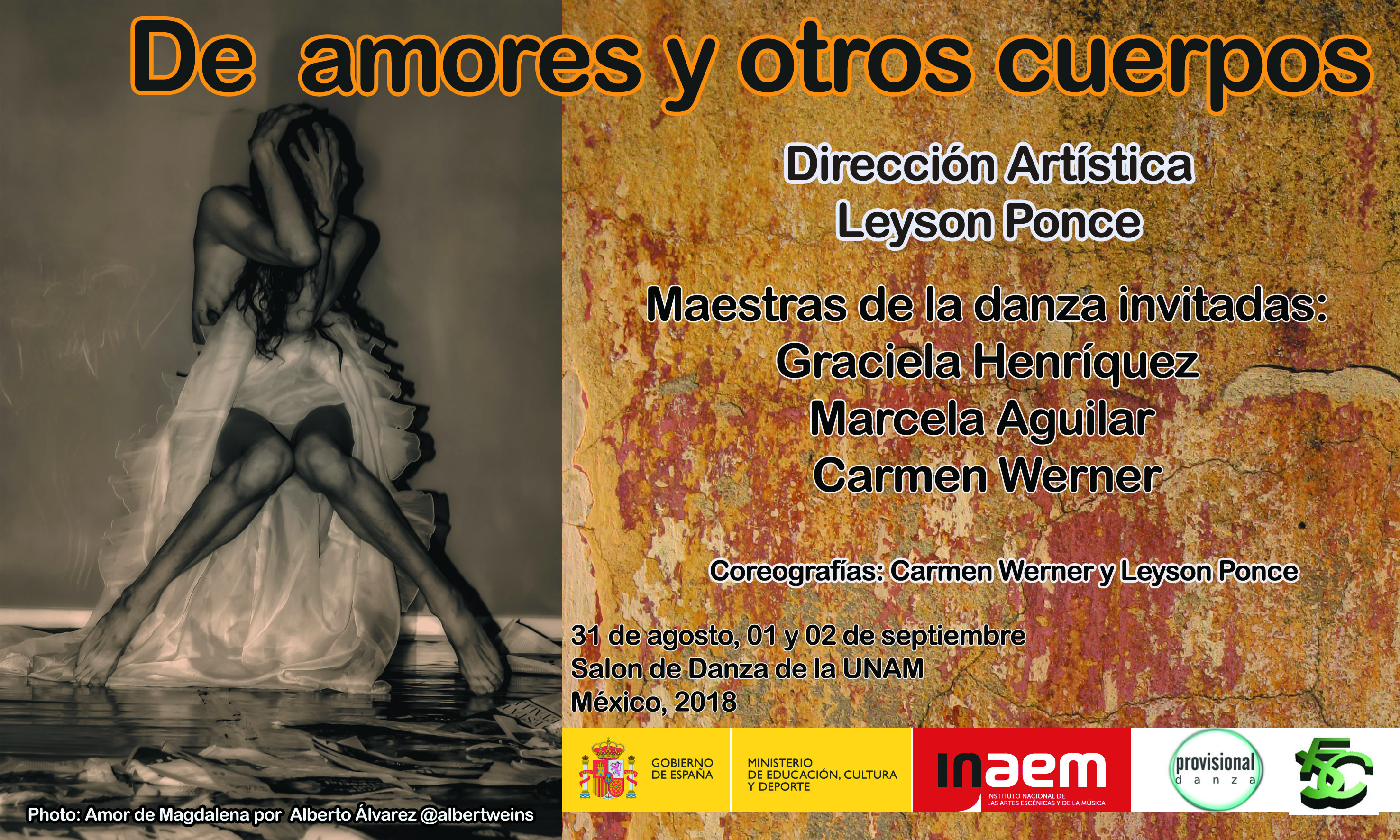 Obra “De amores y otros cuerpos” en la UNAM México D.F.